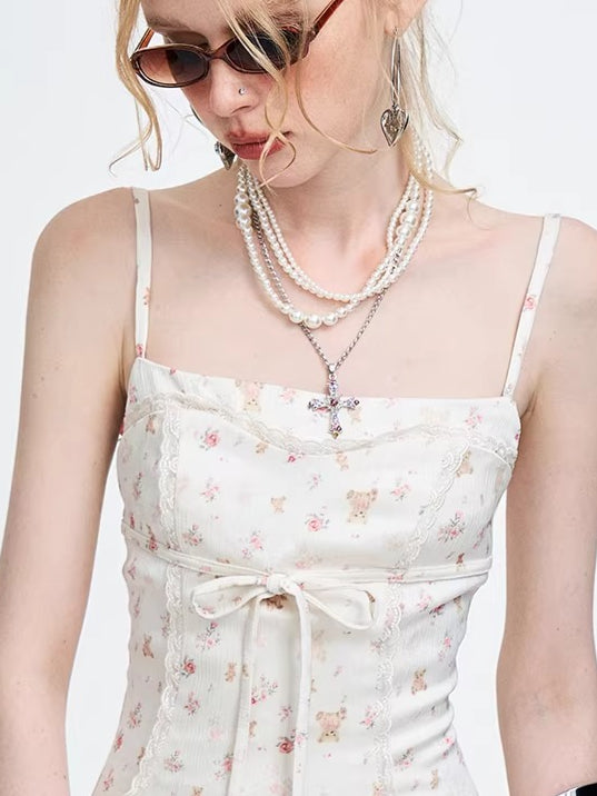 Printed Camisole Maxi Dress