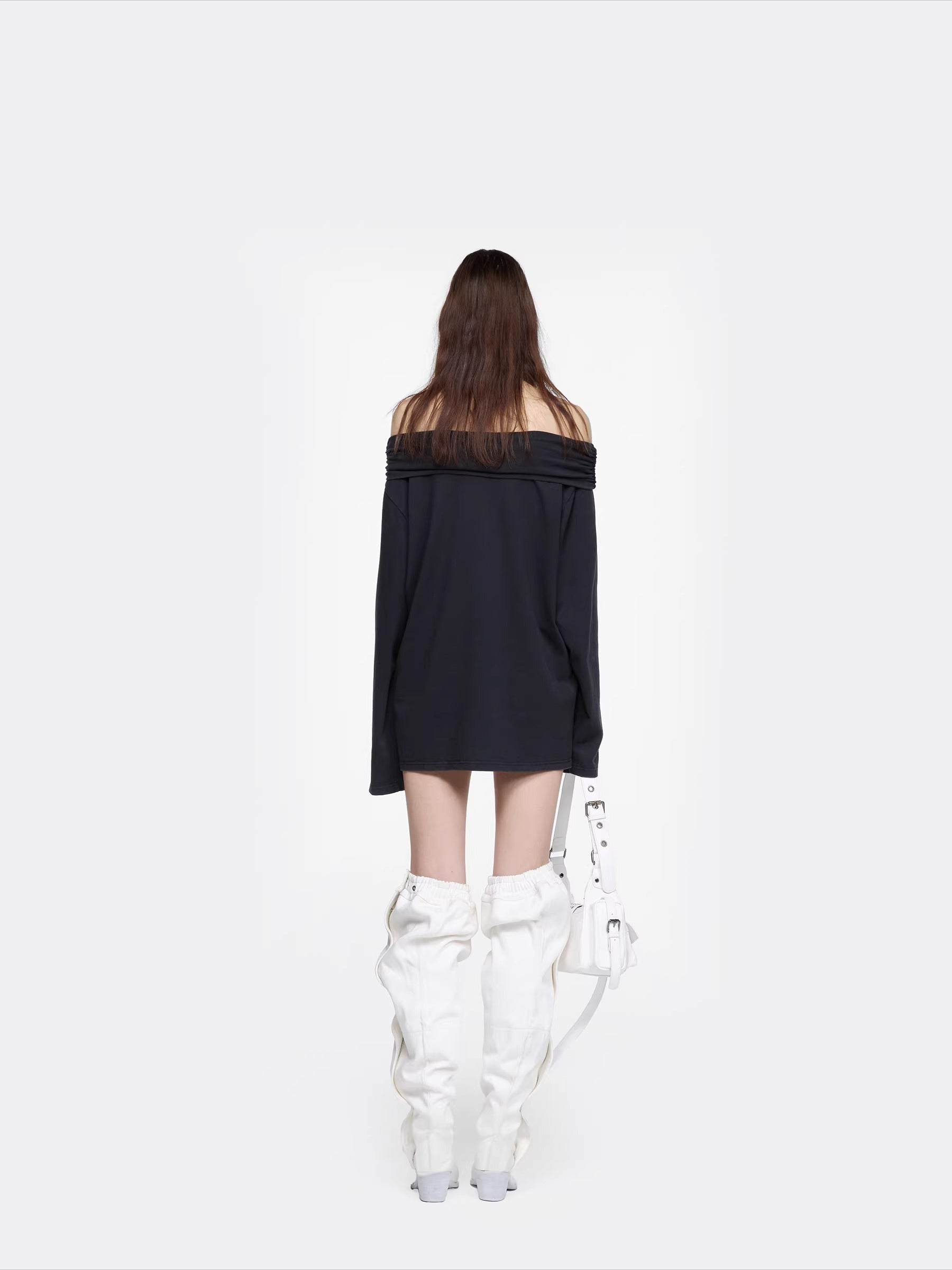 Off-Shoulder Cotton T-Shirt