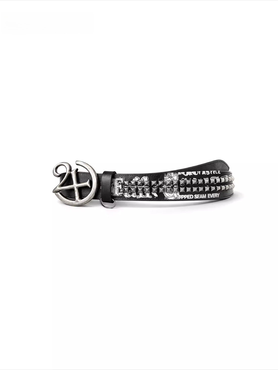 Punk Studded Leather Belt