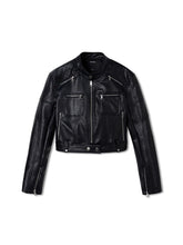 Matte Faux Suede Cropped Moto Jacket - CHINASQUAD