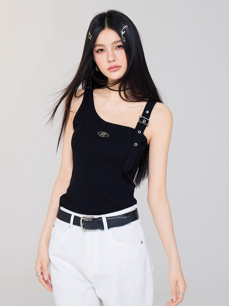 Irregular OfftheShoulder Vest
