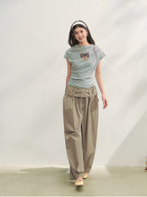 Ruffled Waist Casual Pants - CHINASQUAD