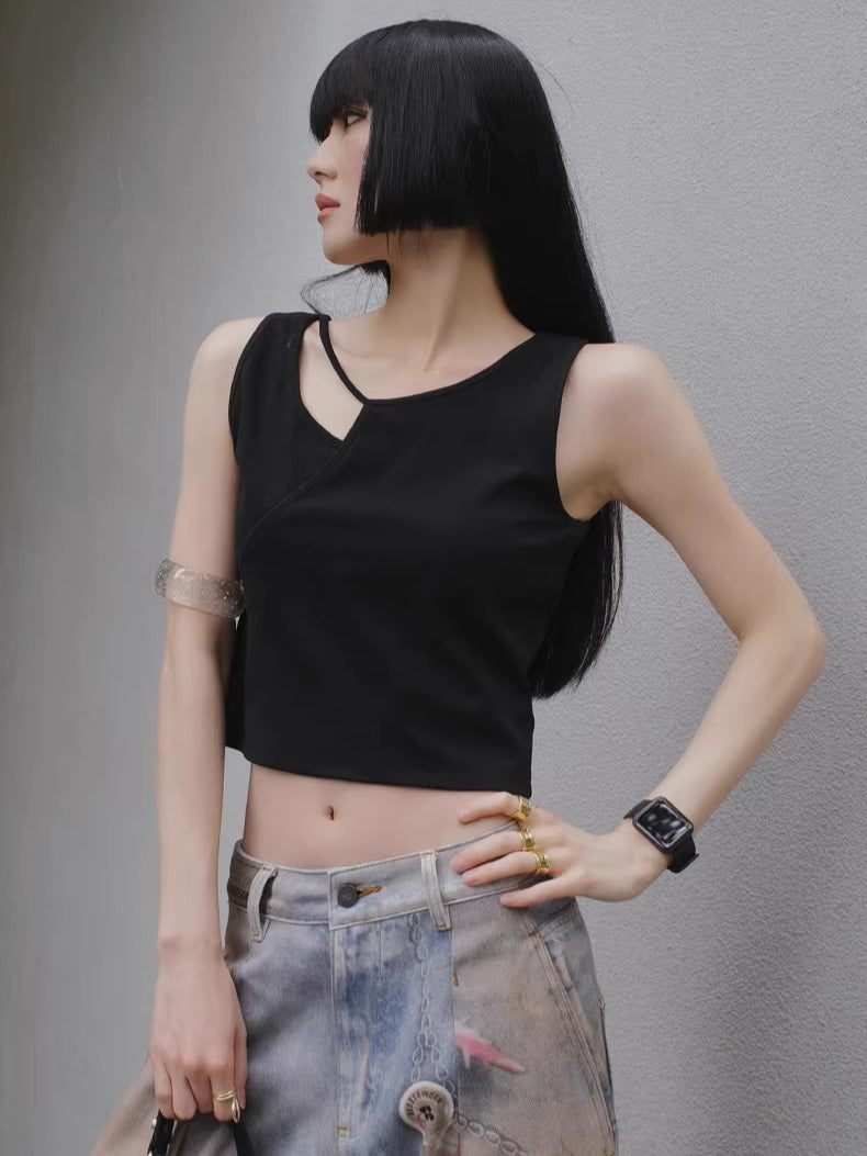 3D Ocean Print Oversized Denim Pants