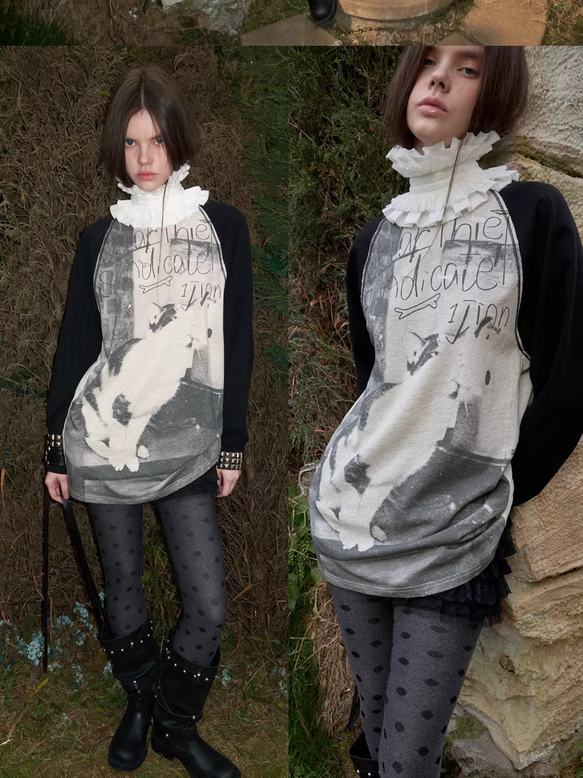 Crystal Graphic Long-Sleeve T-Shirt