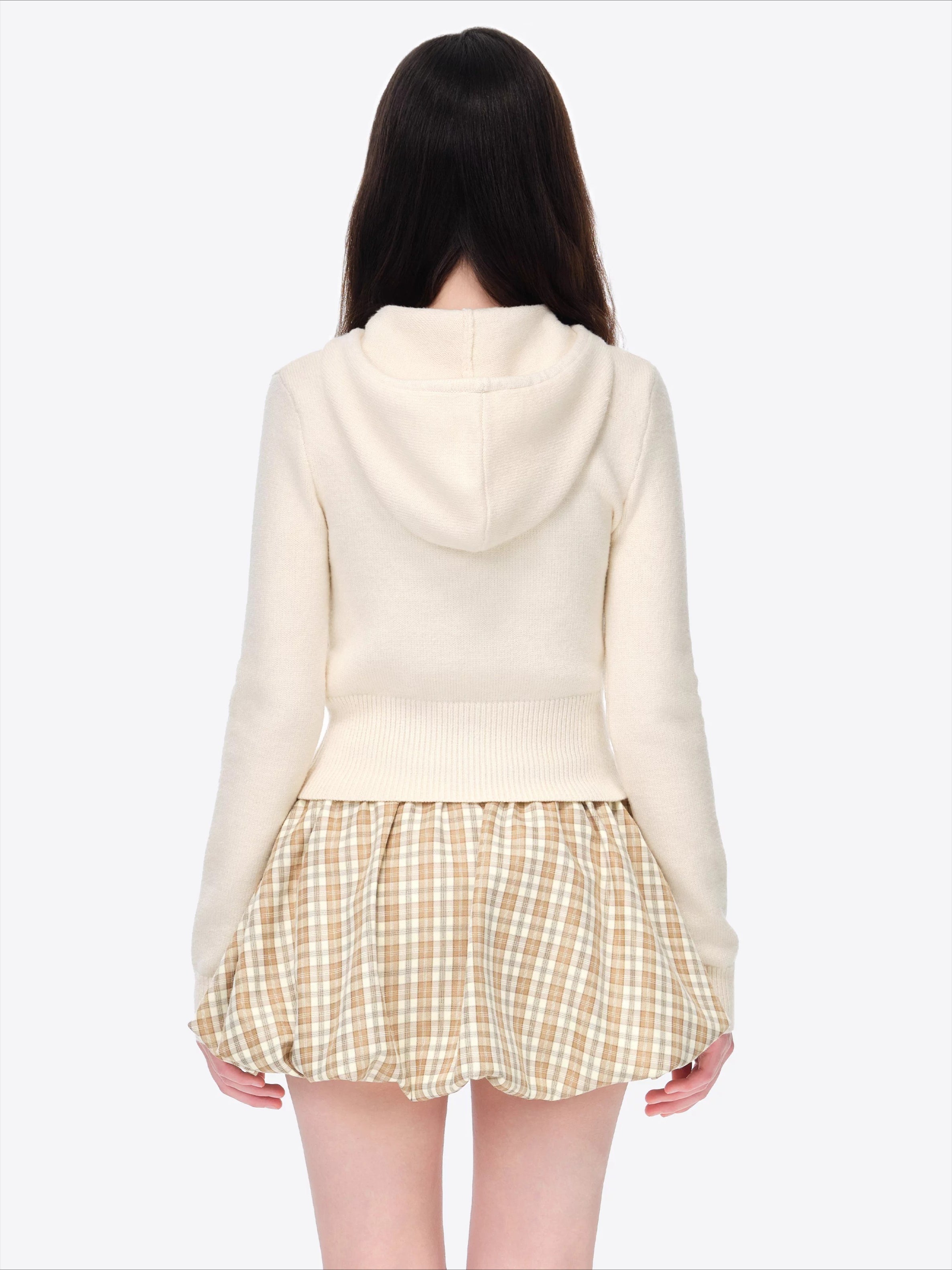 Fitted Cropped Knit Sweater