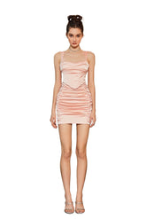 Sidra Satin Boned Bodycon Dress - CHINASQUAD