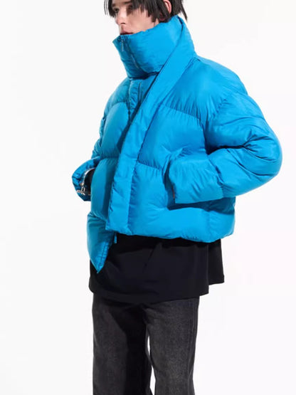 Asymmetric Deconstructed Cotton Padded Jacket
