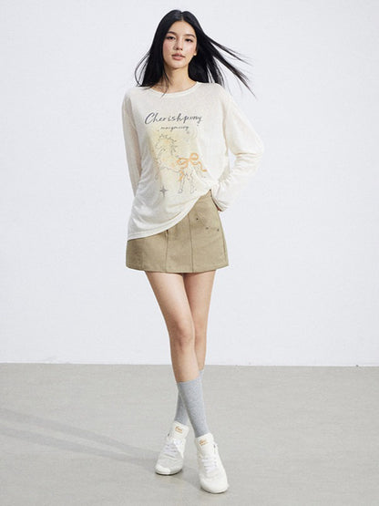 Sun-Protective Lightweight Long Sleeve T-Shirt