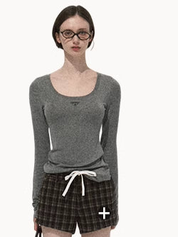 Wool Slim-Fit Long-Sleeve Base Knit T-Shirt