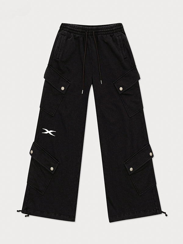 Black Enhanced Wide-Leg Pant