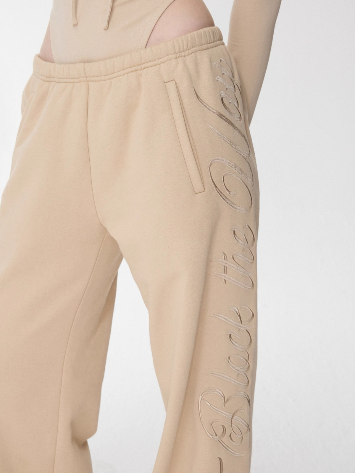 Faux-Fur Sweatshirt &amp; Jogger Set