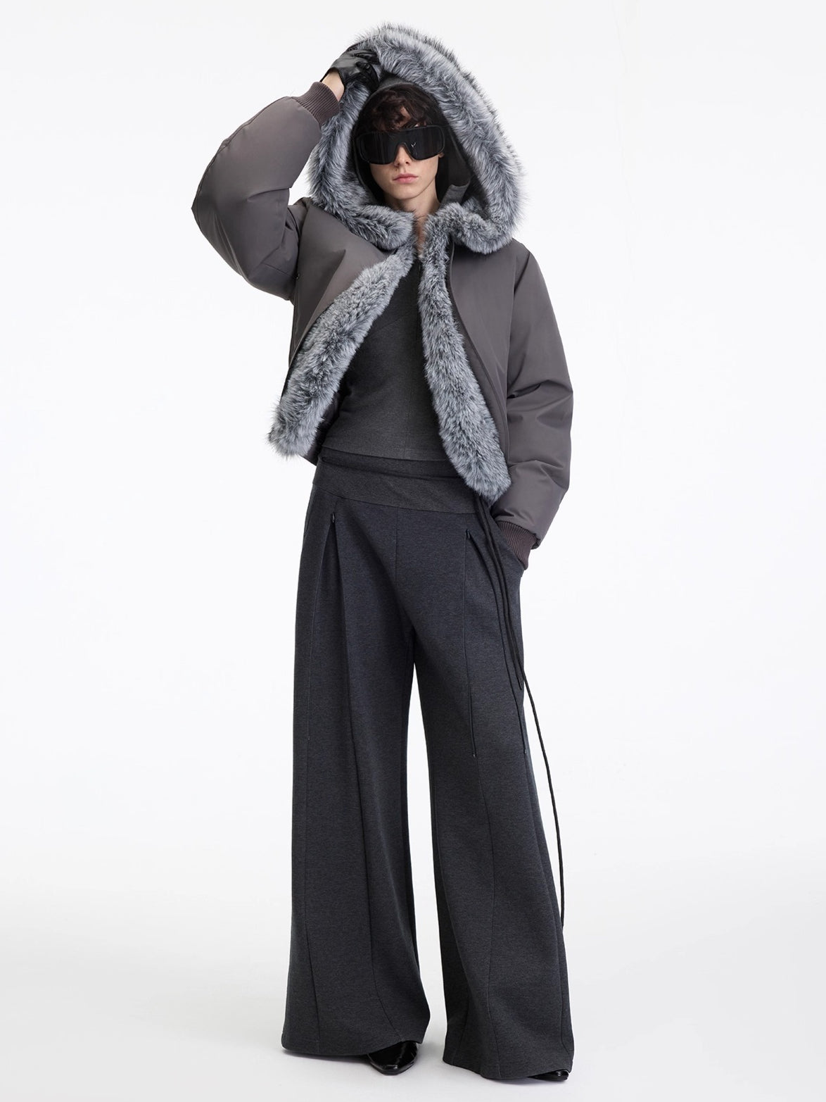 Antibacterial Lyocell Stretch Micro-Flare Pants