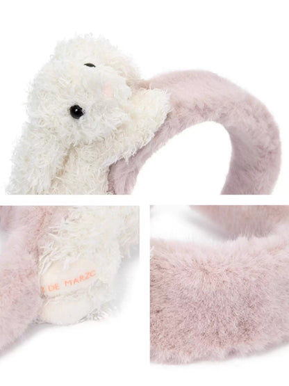 Fluffy Plush Doll-Inspired Headband