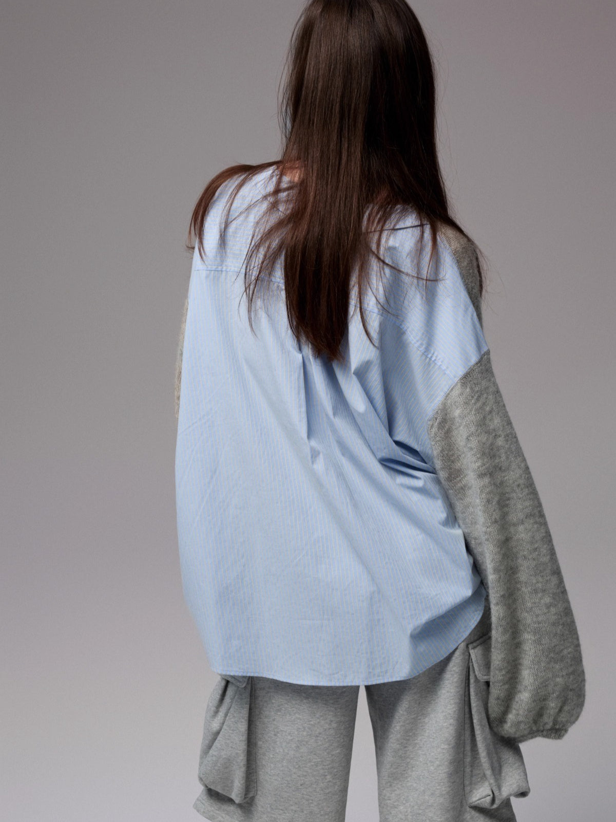 Mohair Panel Knit Sweater