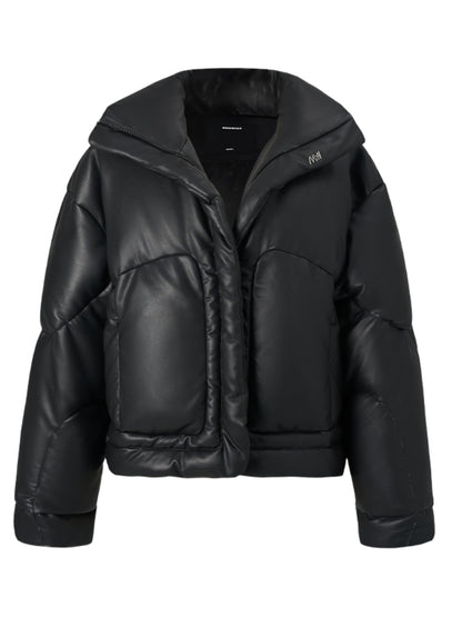 Black Loose Thickened Down Jacket