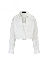 Two-piece Look Checked Long-sleeve Shirt - CHINASQUAD