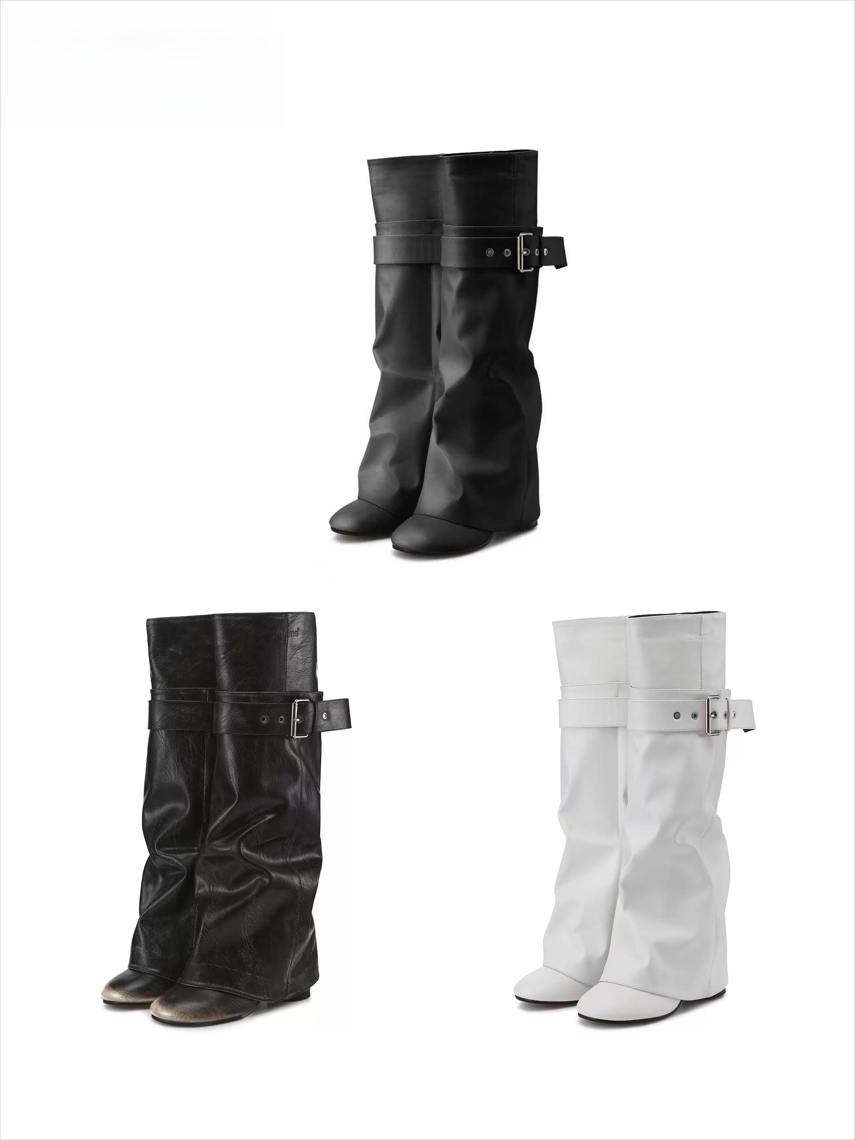 Detachable Leg Convertible Slouch-to-Straight Boots