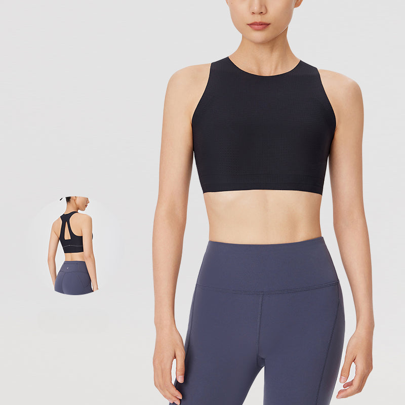 Seamless Backless Tennis Sports Bra