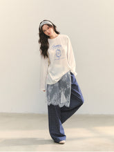Plaid Color-block Waist Spliced Straight Pants - CHINASQUAD