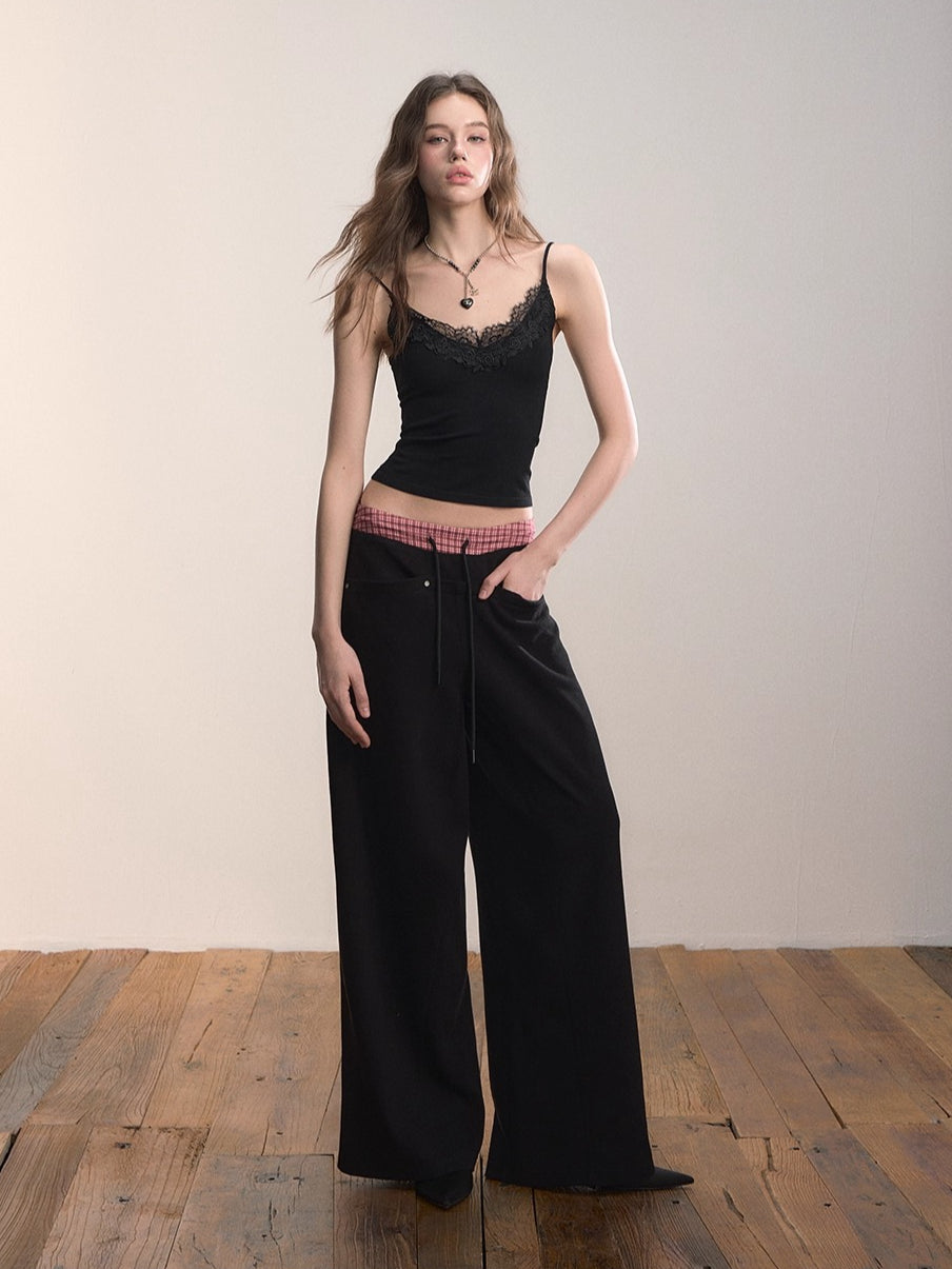 Colorblock Waistband Sweatpants