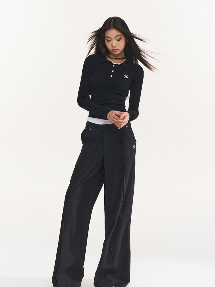 Black Urban Loose Trousers