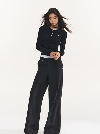 Black Urban Loose Trousers