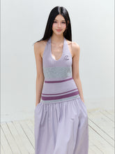 V-Neck Halter Backless Dress - CHINASQUAD