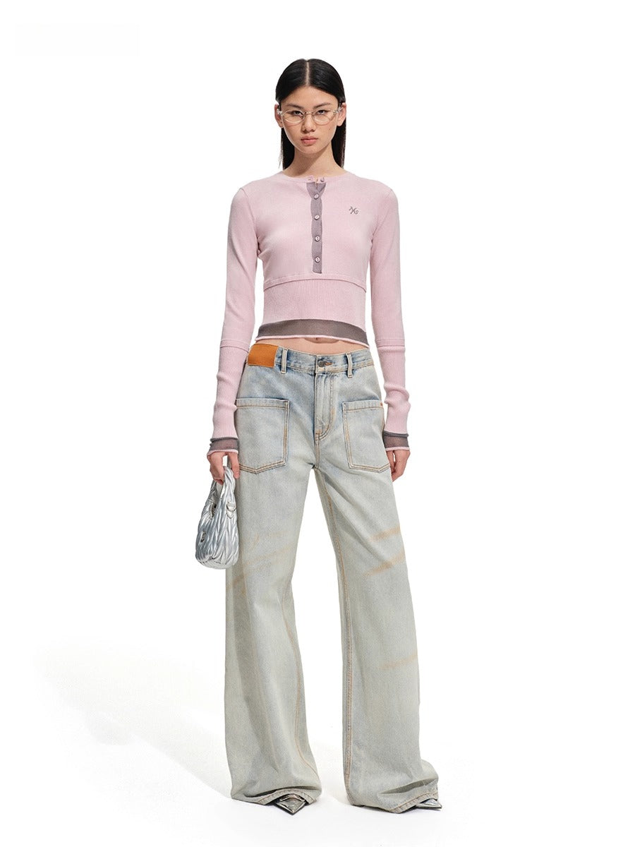 Norman Wool-Blend Layered Knit T-Shirts