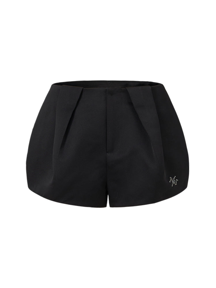 Pearl Diamond Satin Bouffant Shorts