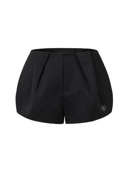 Pearl Diamond Satin Bouffant Shorts