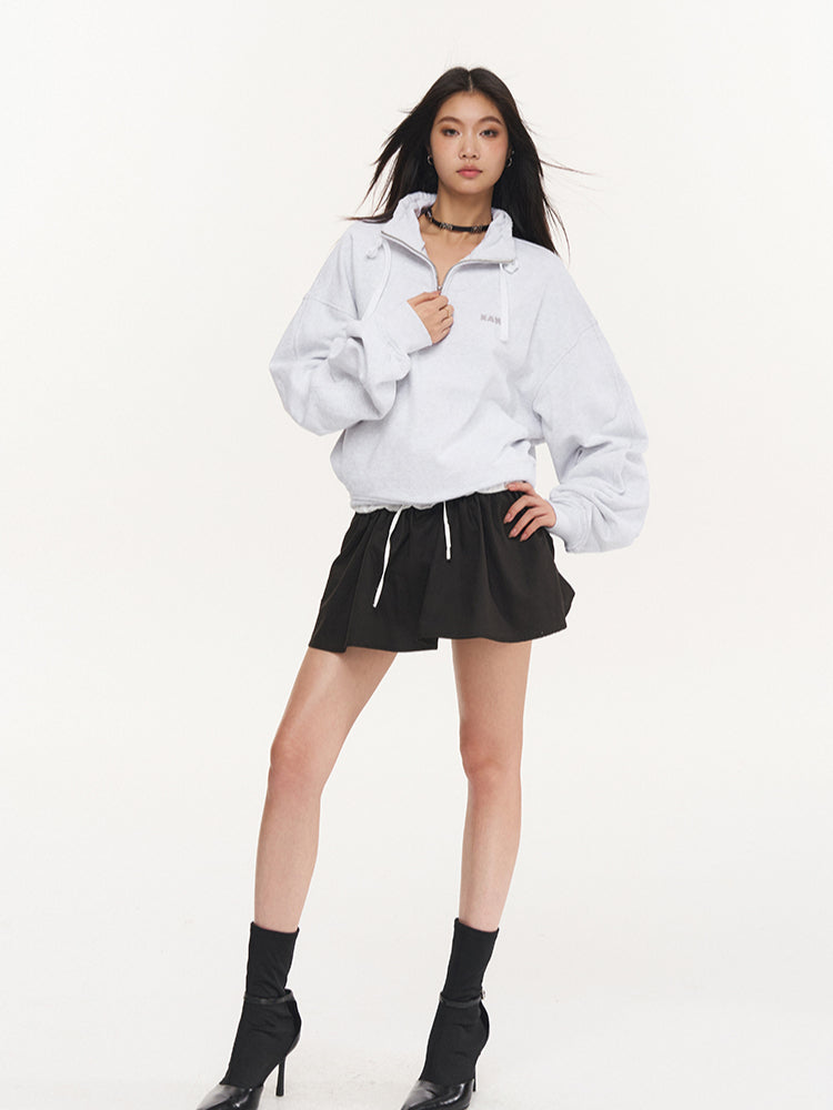 Light Gray Oversize Sweatshirt