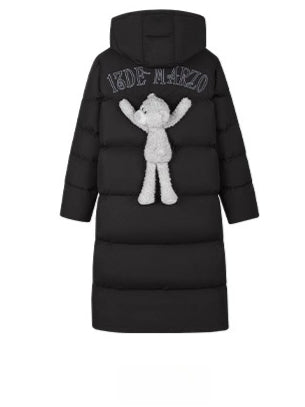 Long Hooded Down Parka Coat