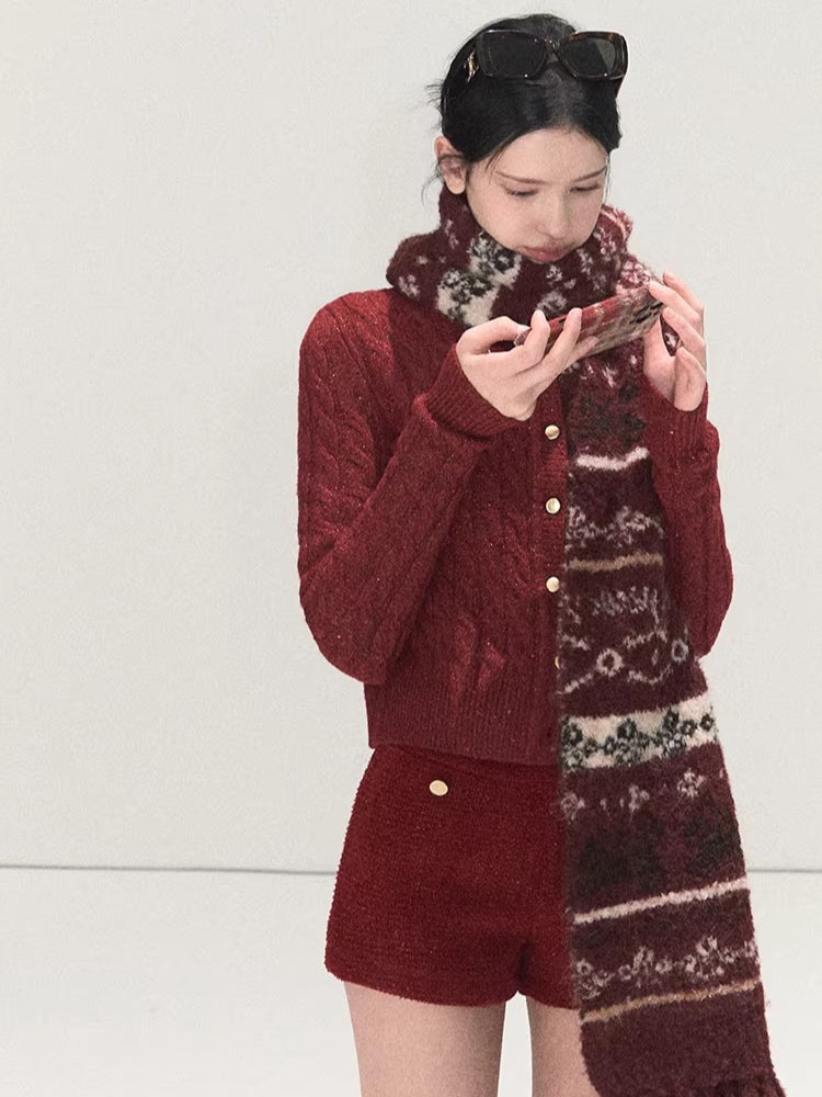 Handcrafted Fair Isle Wool Scarf