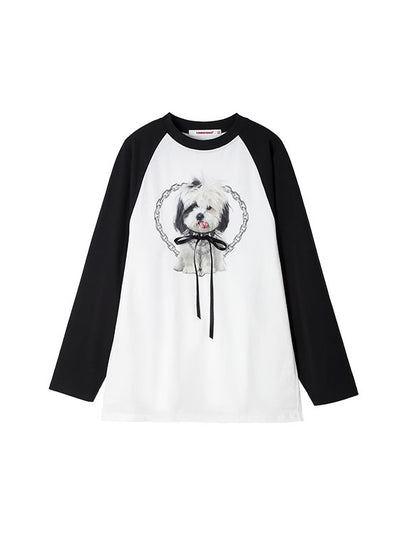 Printed Raglan T-shirt