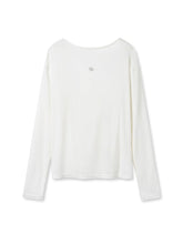 Boat Neck Slightly Sheer Knotted Open-back T-shirt - CHINASQUAD