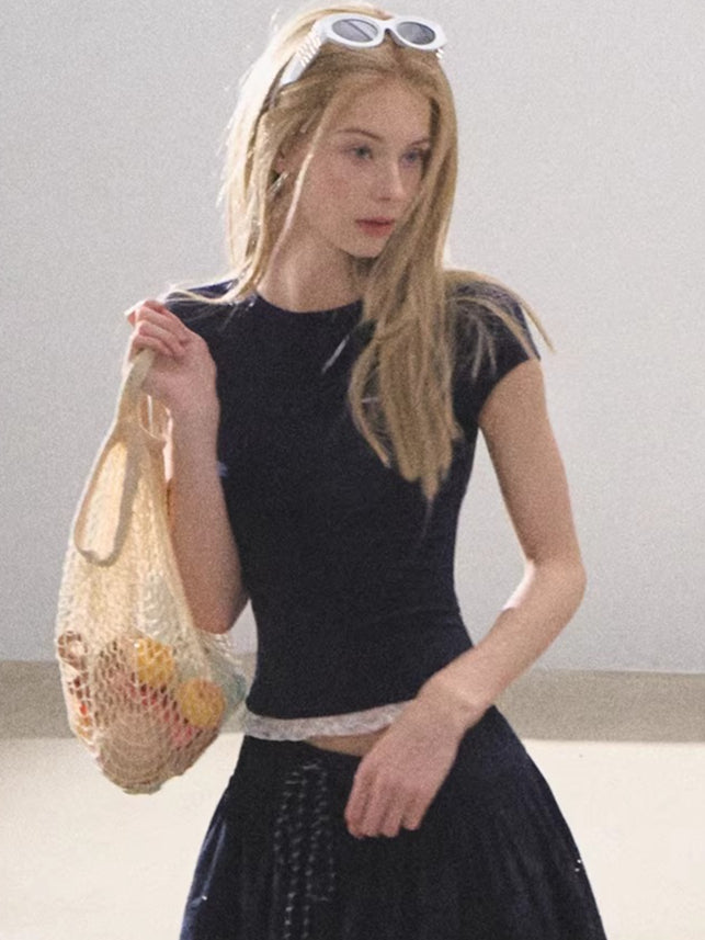 Lace-Soft Antibacterial Slim-Fit T-Shirt