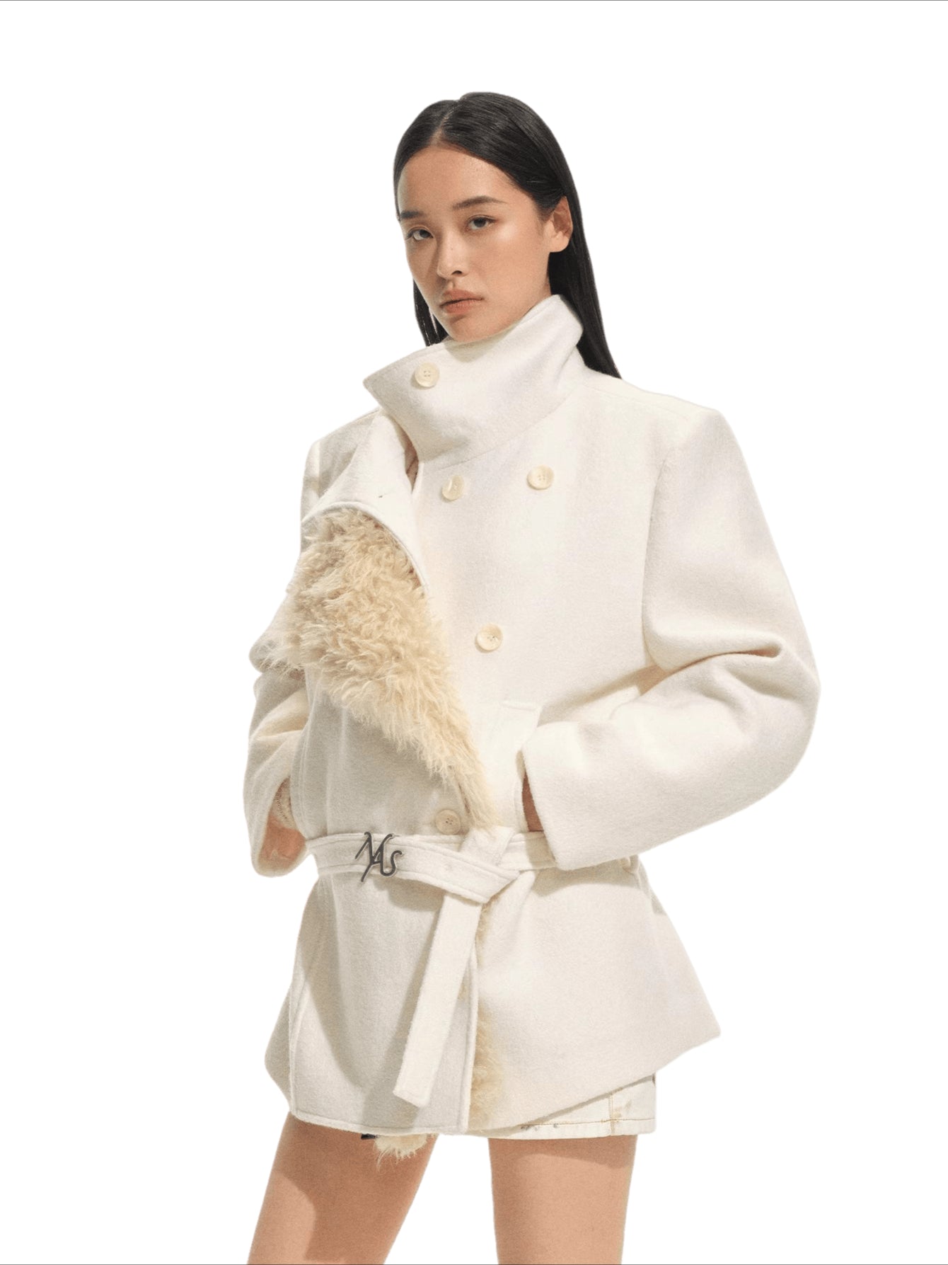 McKinley Wool-Blend Short Coat