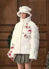 Christmas Snowman Bear Fleece Coat - CHINASQUAD