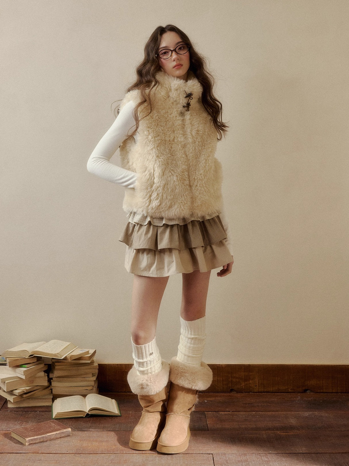 Reversible Vintage Faux-Fur Vest