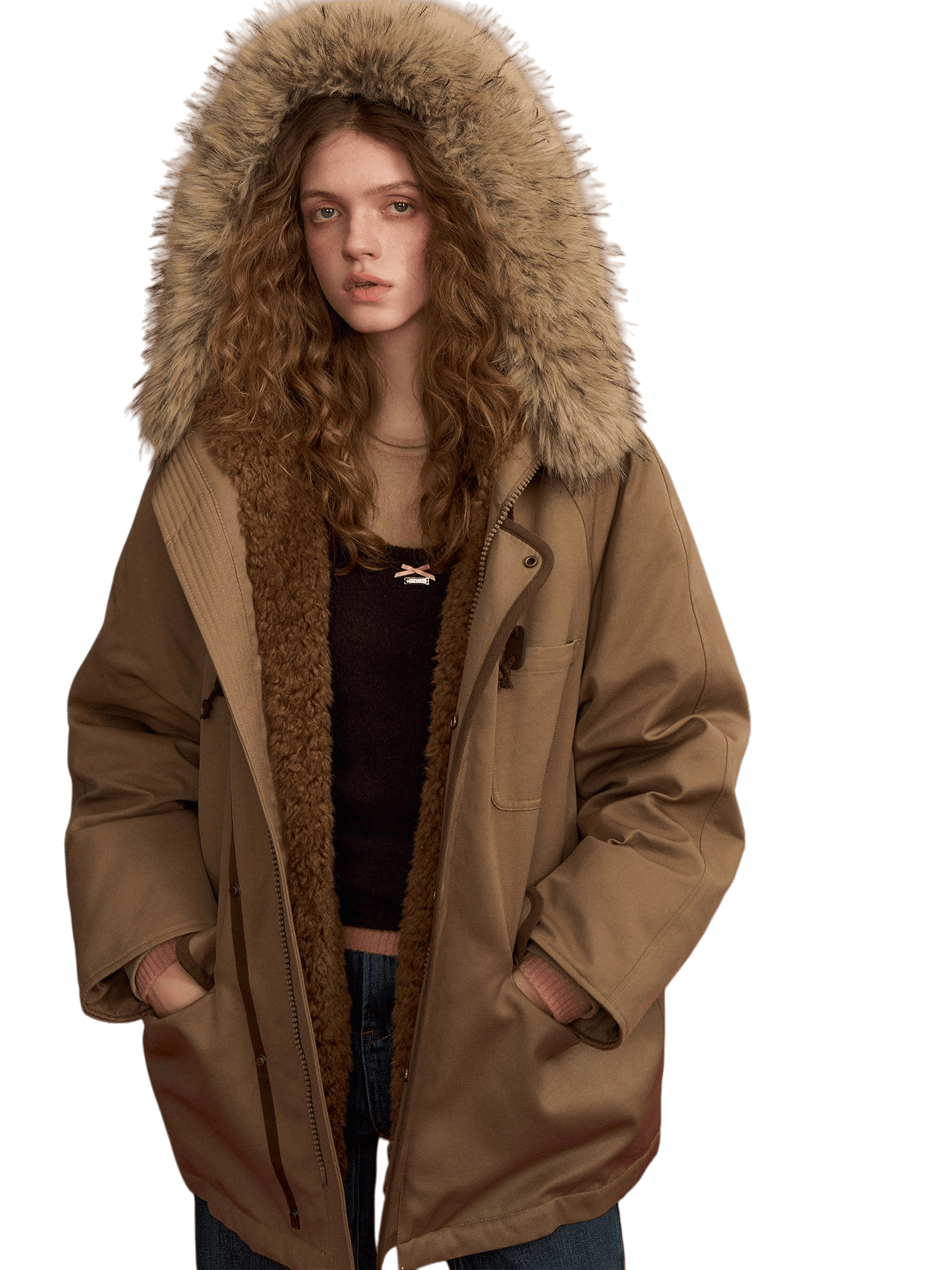 Hooded Utility Parka Puffer Down