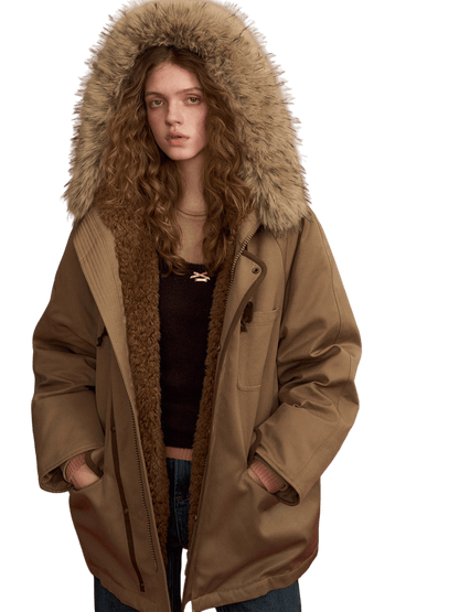 Hooded Utility Parka Puffer Down