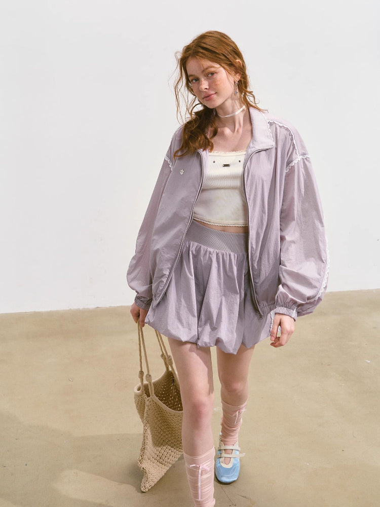 Lace Sun Protection Jacket &amp; Skirt Set