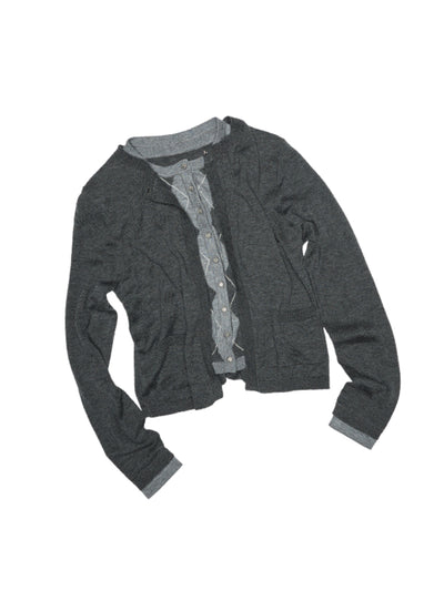 Gray Cardigan / S
