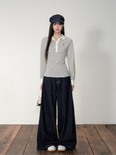 Striped Polo Long-Sleeve T-shirt - CHINASQUAD