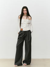 Waist-relaxed Wide-leg Suit Pants - CHINASQUAD