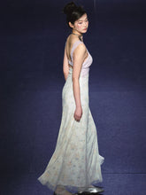 Lace Floral V-Neck Patchwork Hollow Dress - CHINASQUAD