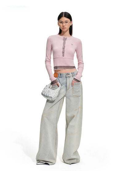 Norman Wool-Blend Layered Knit T-Shirts