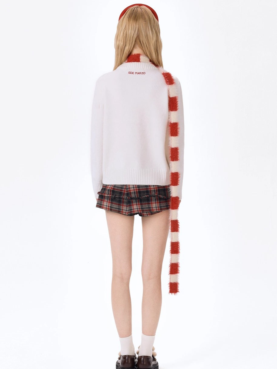 Bear Knit Sweater &amp; Scarf Set
