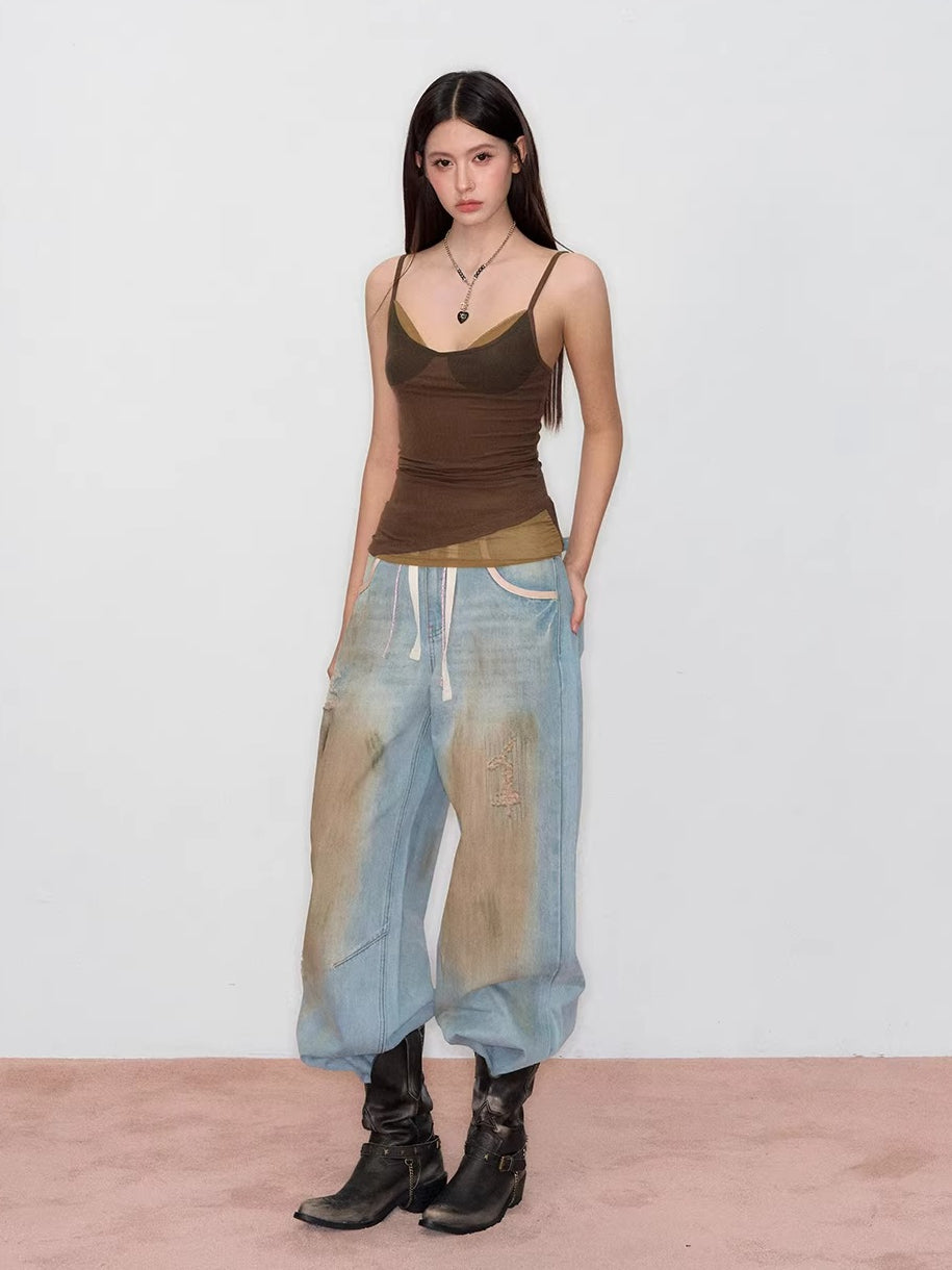 Colorblock Lyocell Knit Camisole