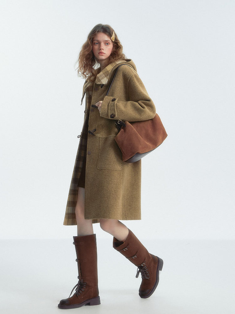 Double-Faced Wool Toggle Coat